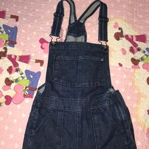 H&M jean overalls. Flare leg/wide.